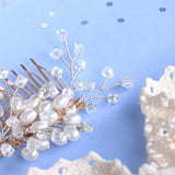 Bridal Hair Accessories - Push Through Floral Hair Pin