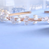 White Pearl Veil Headband