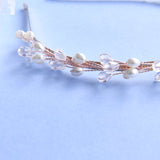White Pearl Veil Headband