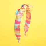 Anna Headband in Brush Print