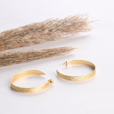 18K Gold Plated 45 mm Hoops