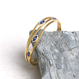 Eyes On You Evil Eye Slim Mesh Cuff