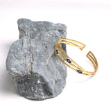 Eyes On You Evil Eye Slim Mesh Cuff