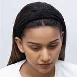 Blair Headband In Black Jersey